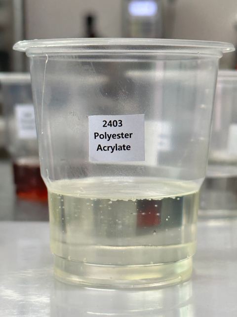 Low Shrinkage of Polyester Acrylate 2403 for UV Offset ink and Vacuum plating primer