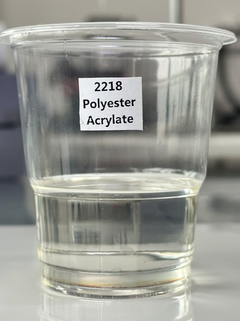 Low Viscosity of Polyester Acrylate 2218 for Gold and silver cardstock UV Overprint Varnish